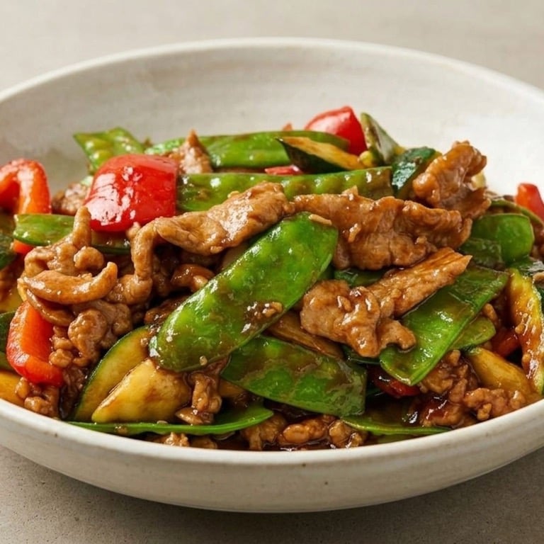 B12.雪豆牛  Beef w. Snow Peas