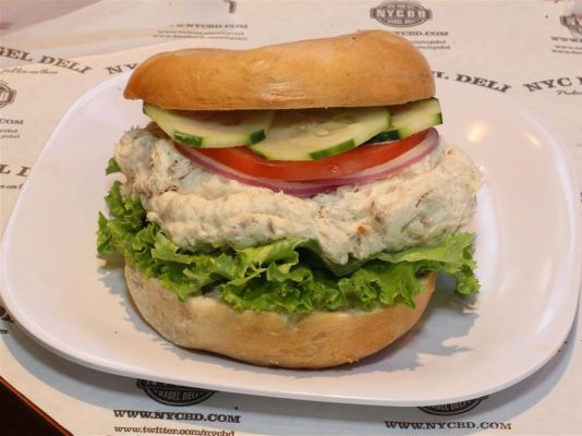 White Fish Salad Sandwich