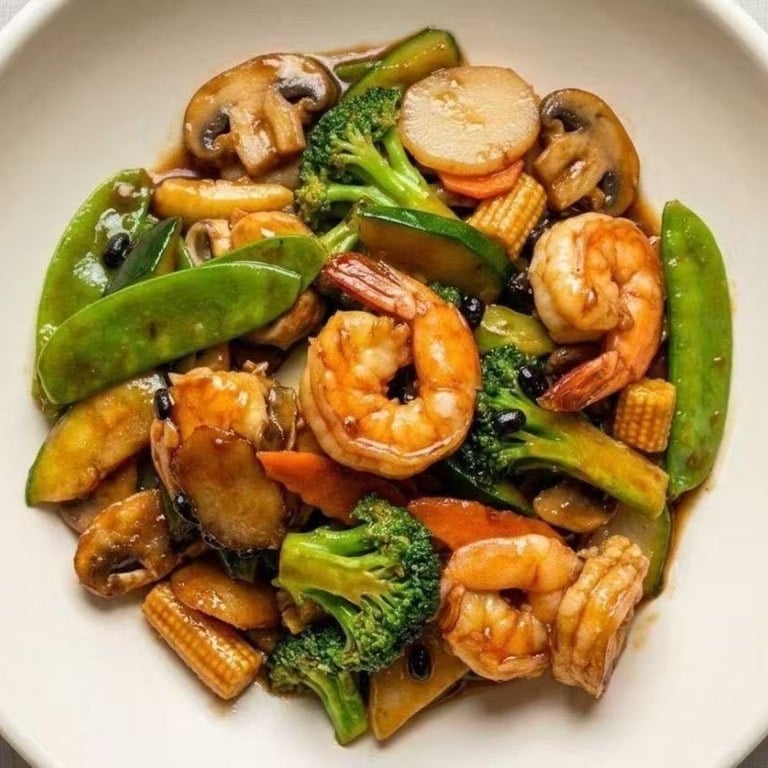 4. Shrimp in Black Bean Sauce