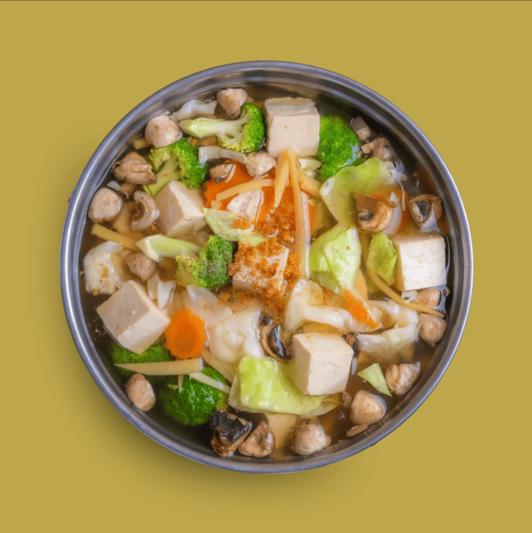Tofu & Mixed Veggies Soup