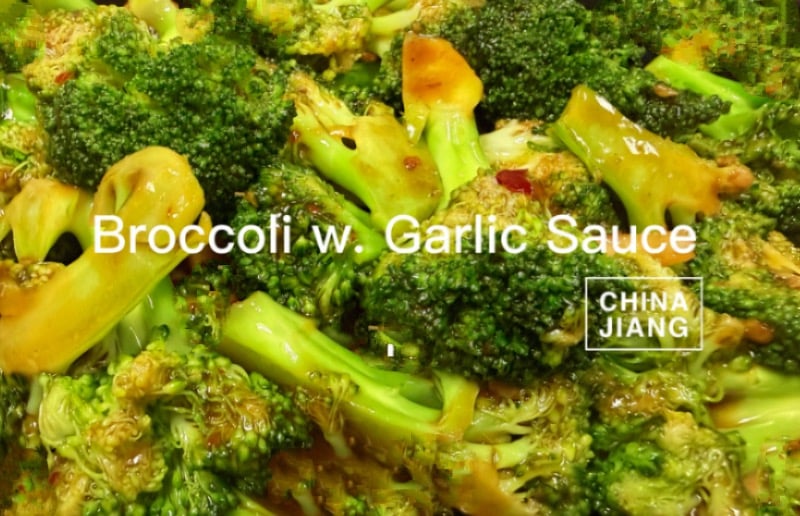 86. Broccoli w. Garlic Sauce 鱼香芥蓝