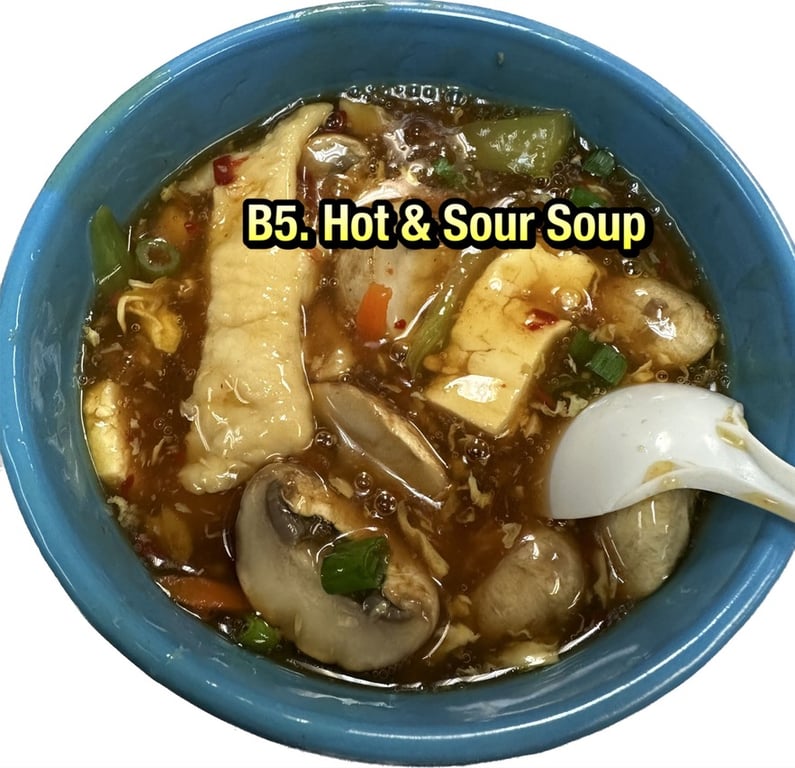 B5. 酸辣汤 Hot & Sour Soup