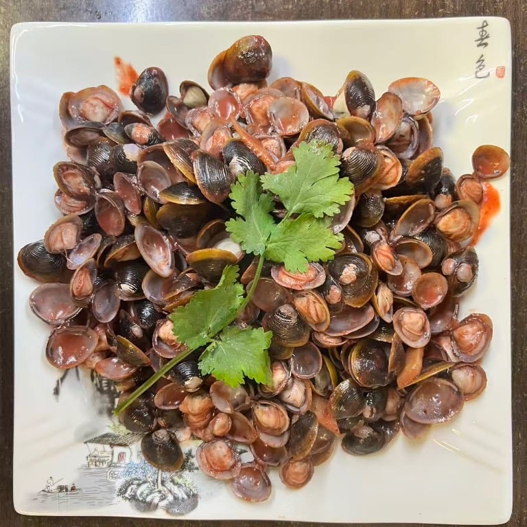 糟炒蚬子 Stir-Fried Clams w. Fermented Rice