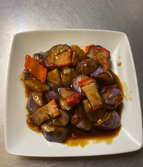 46. Roast Pork w. Eggplant