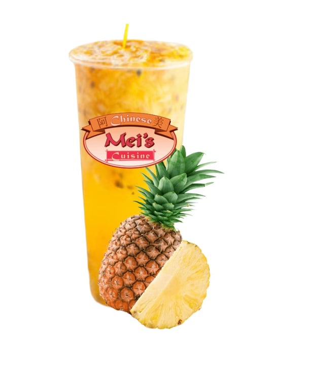 Pineapple Boba Milk Tea