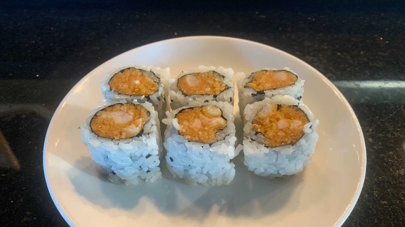 spicy shrimp sushi roll