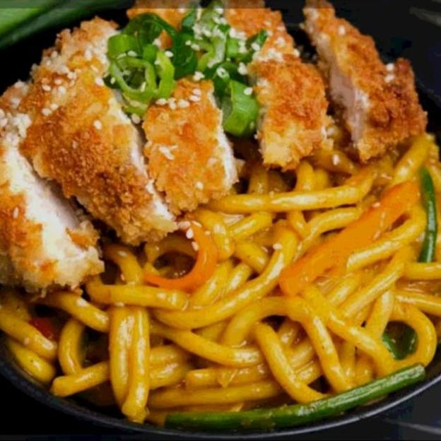 Chicken Katsu with Udon Noodles