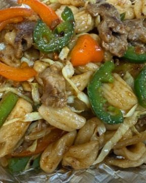 214. Spicy Ginger Beef Cat Ear Noodles
