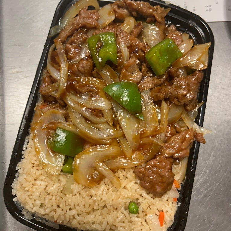 C 青椒牛<br>C 6. Pepper Steak w. Onion