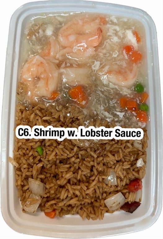 C6. 虾龙糊 Shrimp w. Lobster Sauce