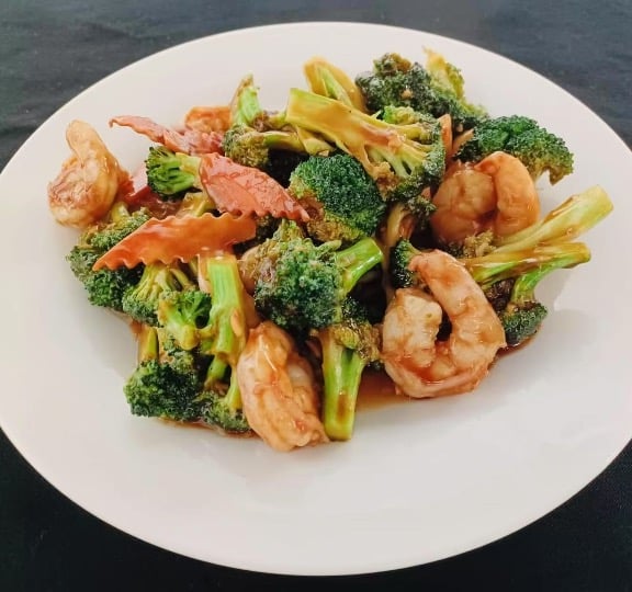 芥蓝虾 33. Shrimp w. Broccoli