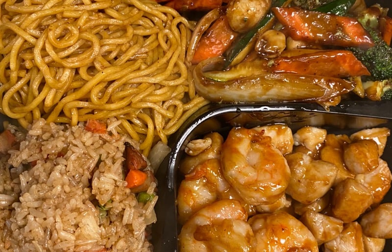 8. 铁板鸡虾 Chicken & Shrimp Hibachi