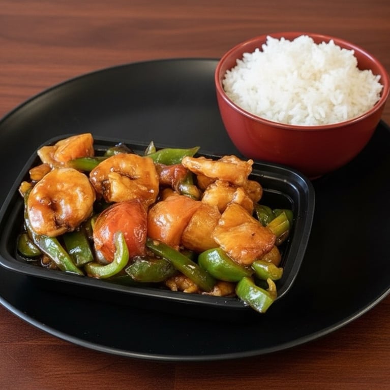 81. Shrimp w. Pepper & Tomato