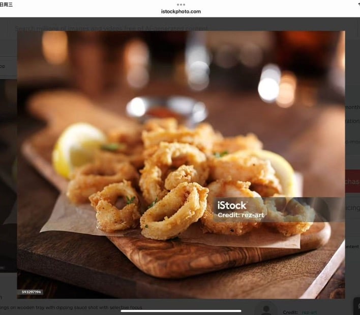 Fried Calamari<br>炸鱿鱼