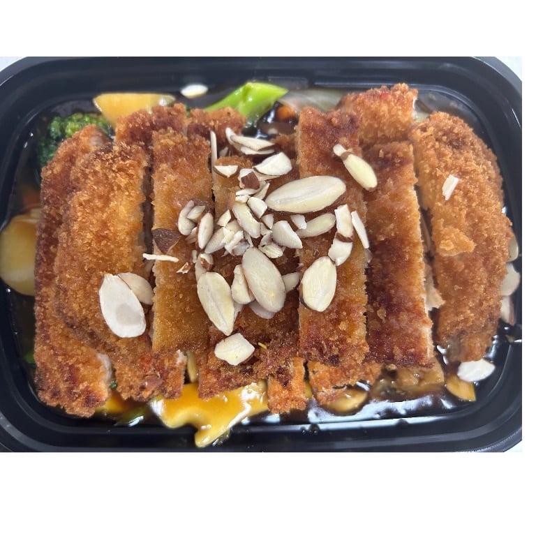 杏仁无骨什菜鸡(大) <br> Almond Boneless Chicken w. Vegetable