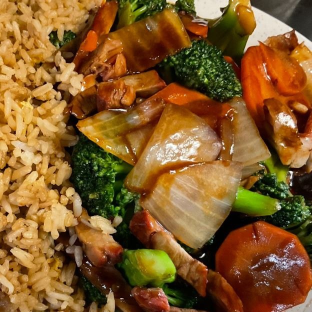 PK2. BBQ Pork with Broccoli 芥兰叉烧