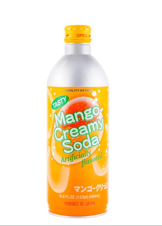 Mango creamy soda