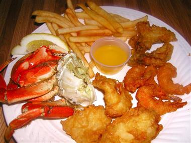 Seafood Combo (3 Shrimp & 2 Fish) Dinner Image