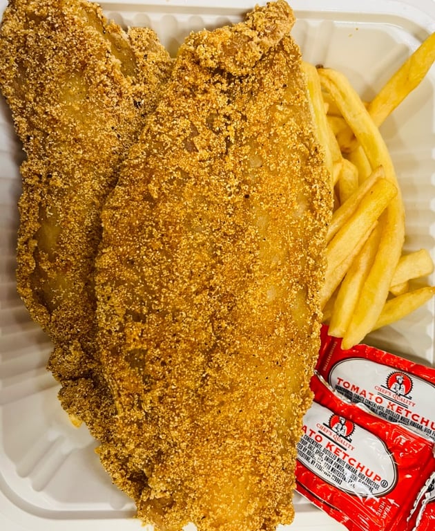 F1. 2pc Fish & 6pc Shrimp & French Fries