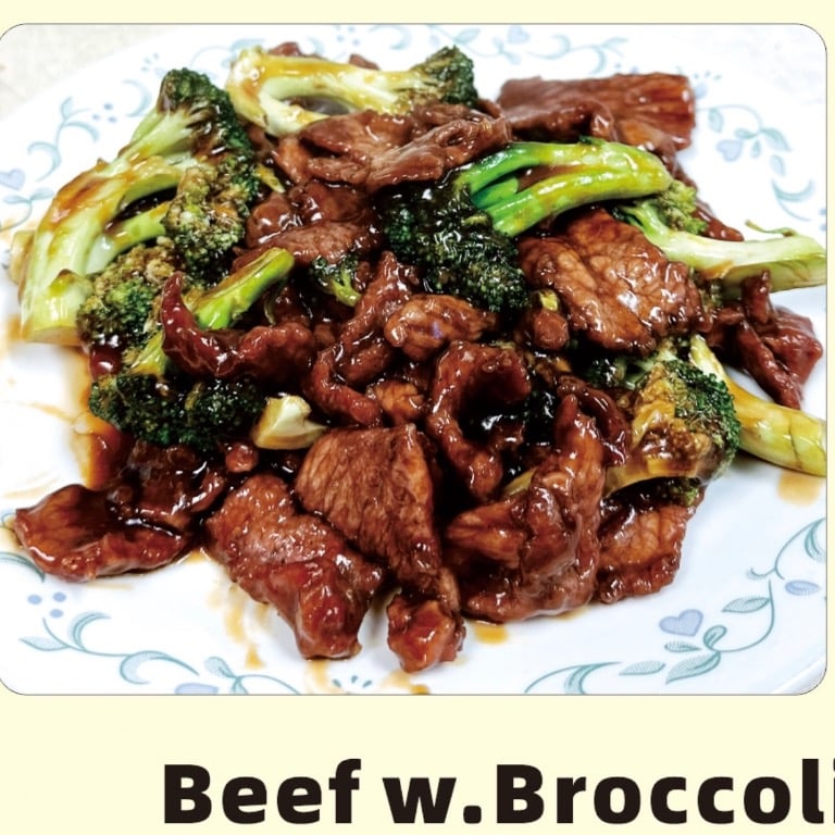 Beef with Broccoli, Egg Roll & Chicken Fried Rice 芥兰牛,春卷,鸡炒饭