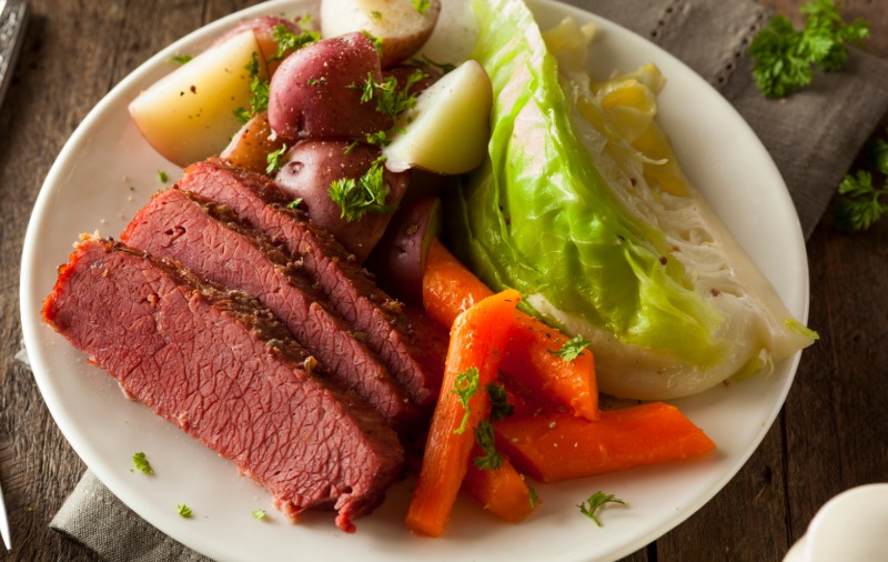 CORNED BEEF AND CABBAGE