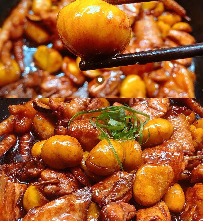 4. 板栗烧鸡 Stewed Chicken with Chestnuts