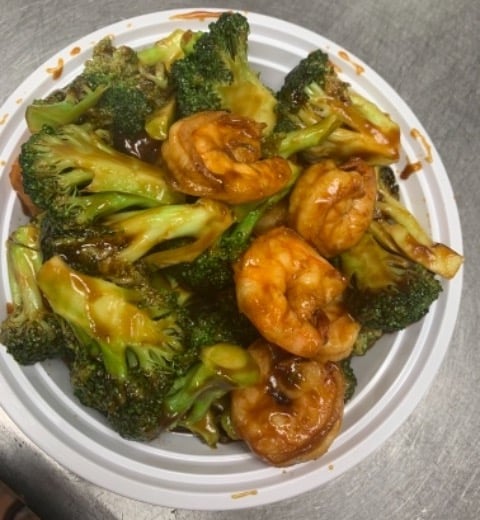 131. Jumbo Shrimp w. Broccoli 芥兰大虾