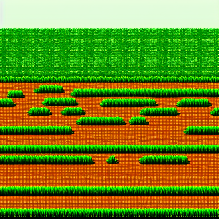 plastic-bat99: Autostereogram, a flat strip of grassy platform on white ...