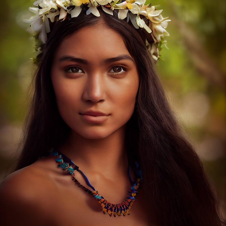 Beautiful French Polynesian Women