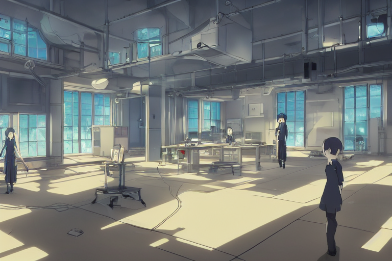 prompthunt: Typical anime classroom, empty, digital art, background, soft  lighting, detailed, in style of Makoto Shinkai