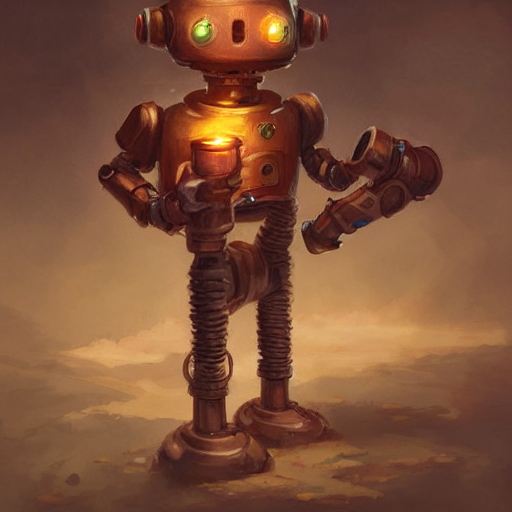 beton Fancy kjole Være prompthunt: anthropomorphic robot [ thing ], wielding a torch, tiny, small,  short, jumpsuit, cute and adorable, pretty, beautiful, dnd character art  portrait, matte fantasy painting, deviantart artstation, by jason felix by  steve