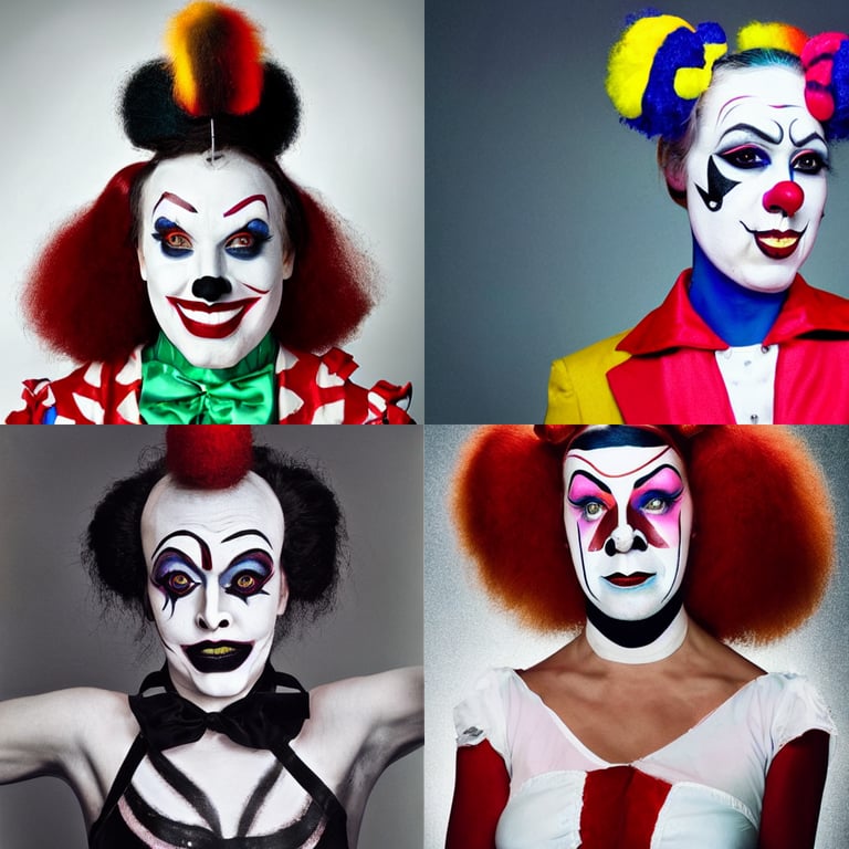 How To Apply White Face Clown Makeup Saubhaya Makeup