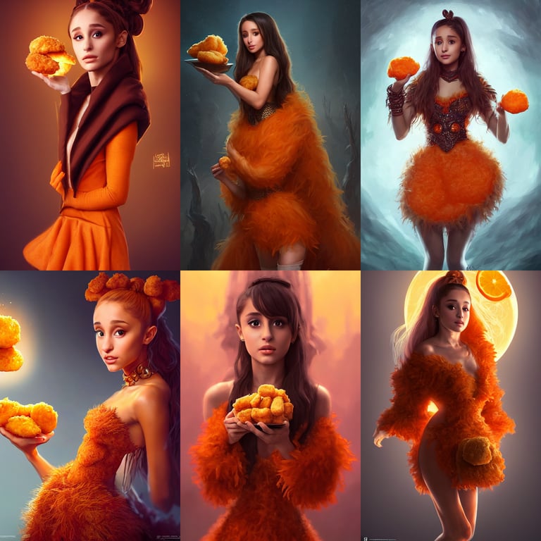 Ariana grande orange clearance dress