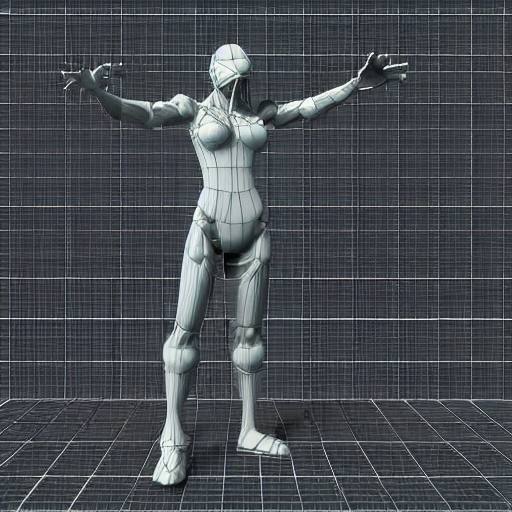 prompthunt: 3d scan t-pose stock rigged model blender maya viking cyber  ninja