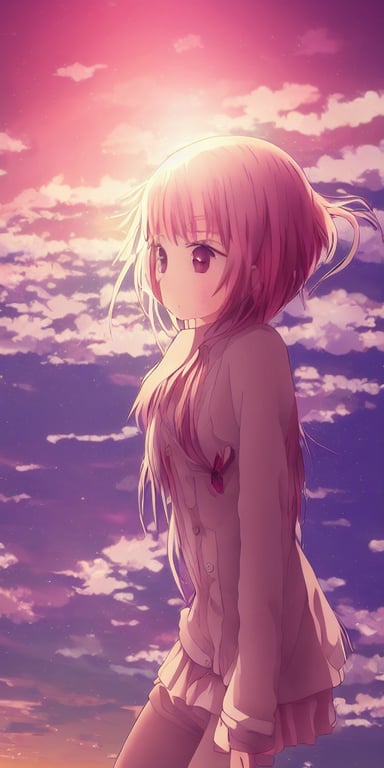 Pink Haired Anime Girl in High Spirits - cute pink anime pfps for