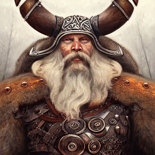 a viking king, intricate, highly detailed, digital, Stable Diffusion