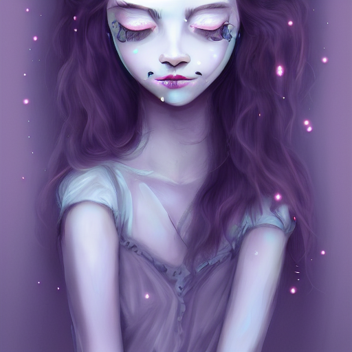 prompthunt: beautiful ghost girl, digital art