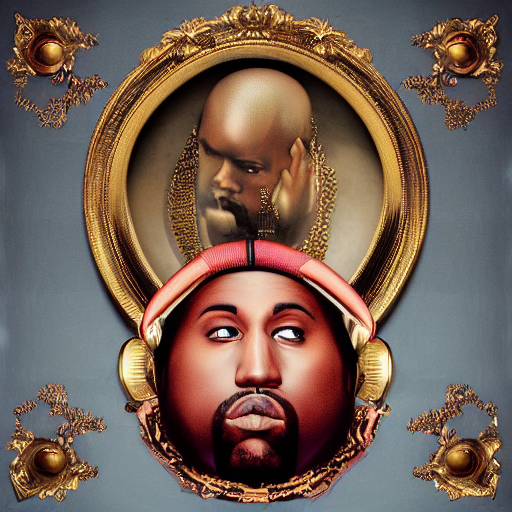 prompthunt: Romanticism rap album cover for Kanye West DONDA 2 designed by  Virgil Abloh, HD, artstation