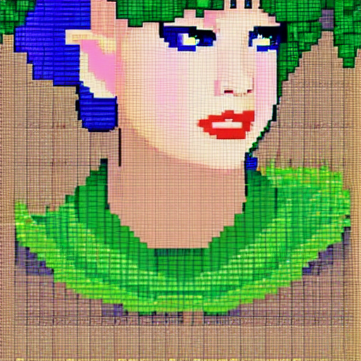 portrait of taylor swift, 8 - bit pixel art, video game stardew valley
