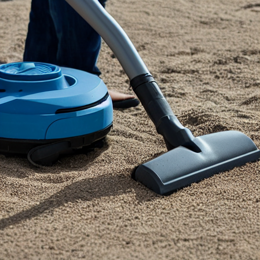 prompthunt vacuuming sand