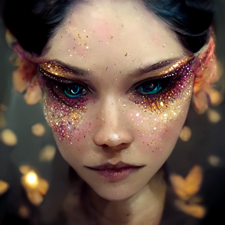 Beautiful Glittering Fairy Makeup