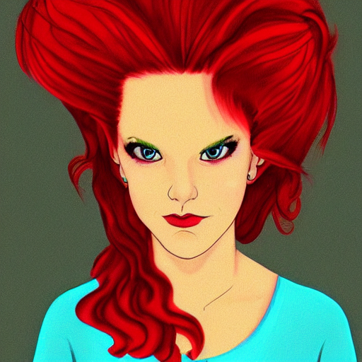 heather chandler, heathers ( 1 9 8 9 ), beautiful fanart, deviantart, digital art, red hair, mean, beautiful, dangerous