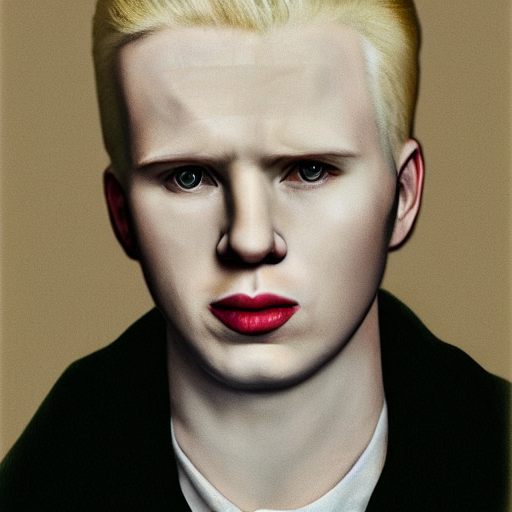 prompthunt: realistic expired kodak film portrait of albino chris evans ...