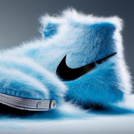 Blue fluffy shoes 2025