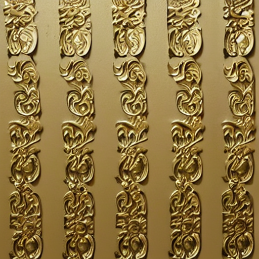 prompthunt ornate trim sheet unreal texture of golden wall