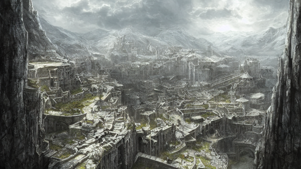 prompthunt: Minas Tirith, The lord of the Rings