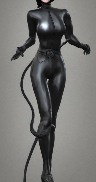 prompthunt: full body 3d render of Catwoman from Batman Returns 1992,  photorealistic, finalRender, octane, Unreal Engine