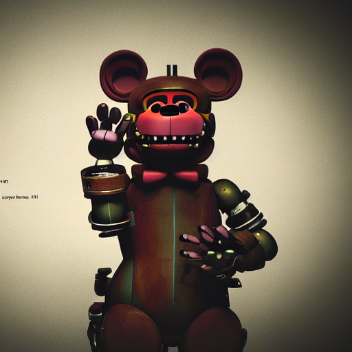 KREA - horror animatronic from fnaf, 8 k, super detailed, octane render,  vfx, super realistic, unreal engine 5