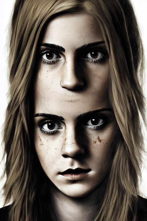 picture of scp emma watson by scp foundation, photorealistic, horror