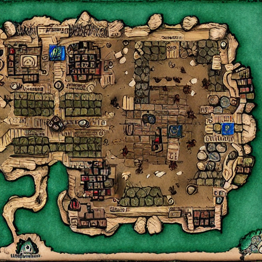 dnd village map layout